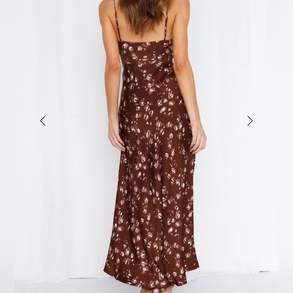 Hello Molly Gimme Whiplash Midi Dress Brown. Size XS NWT - Picture 2 of 16